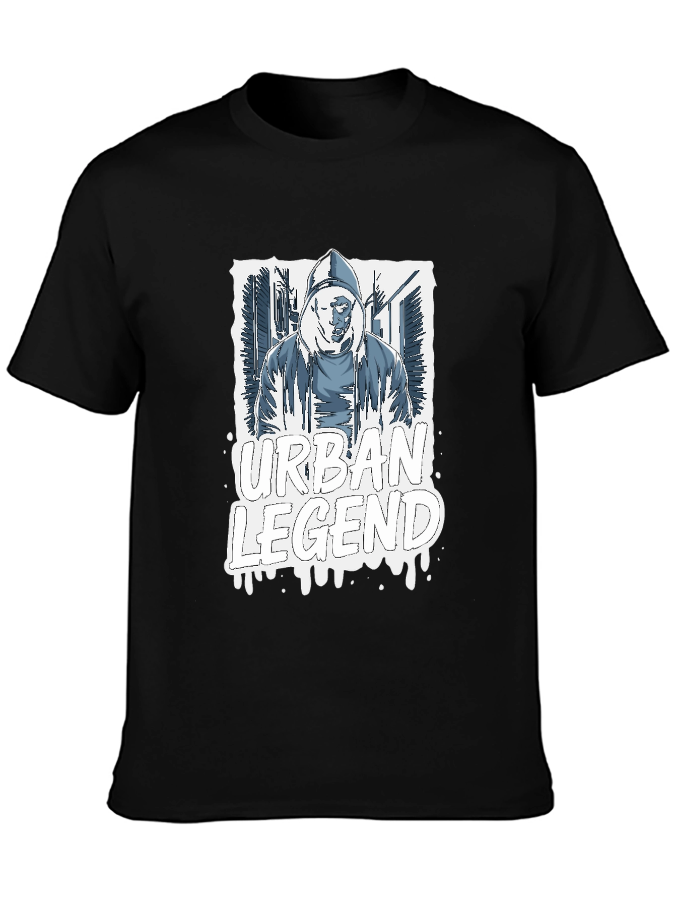 Urban Legend Graphic Print T-Shirt - Casual Wear