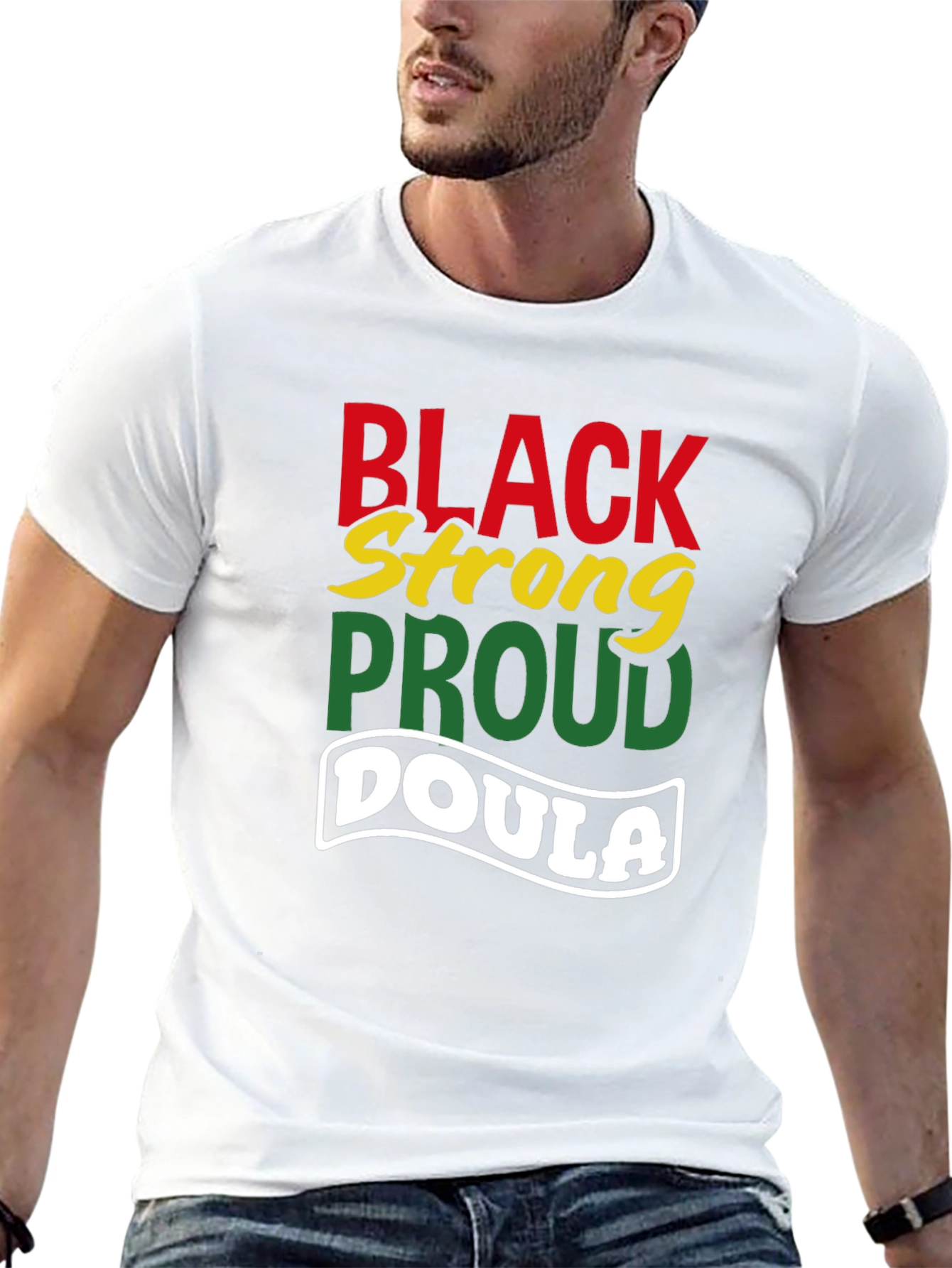 Black Strong Proud Doula T-Shirt
