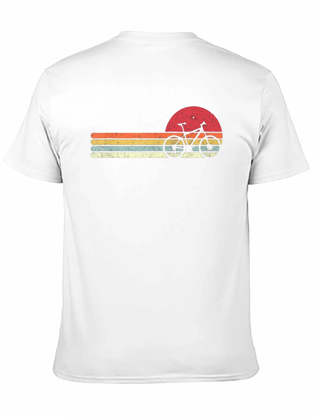 Retro Sunset Bike T-Shirt - Vintage Style Cyclist Tee
