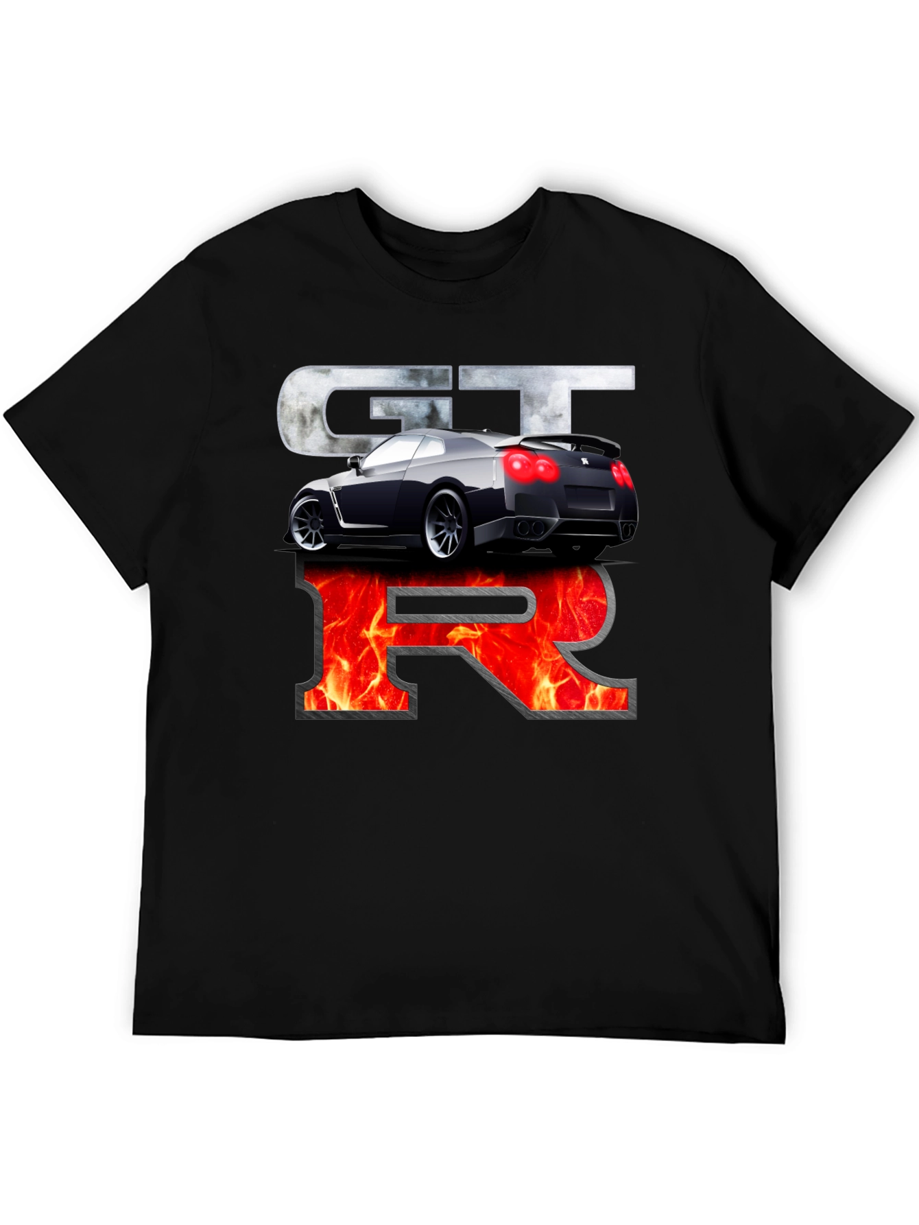 Nissan GTR Graphic Print Black T-Shirt
