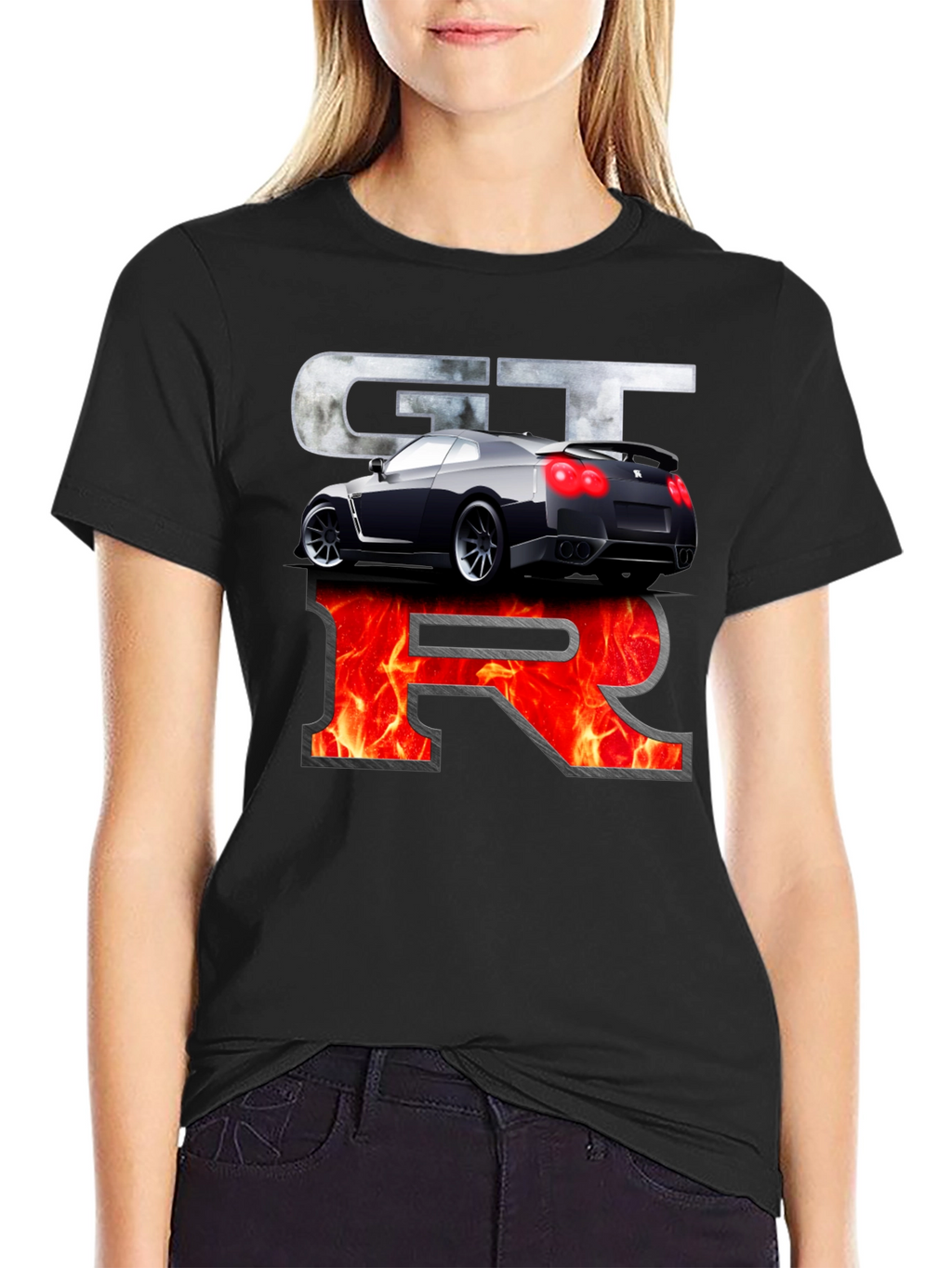 Nissan GTR Graphic Print Black T-Shirt