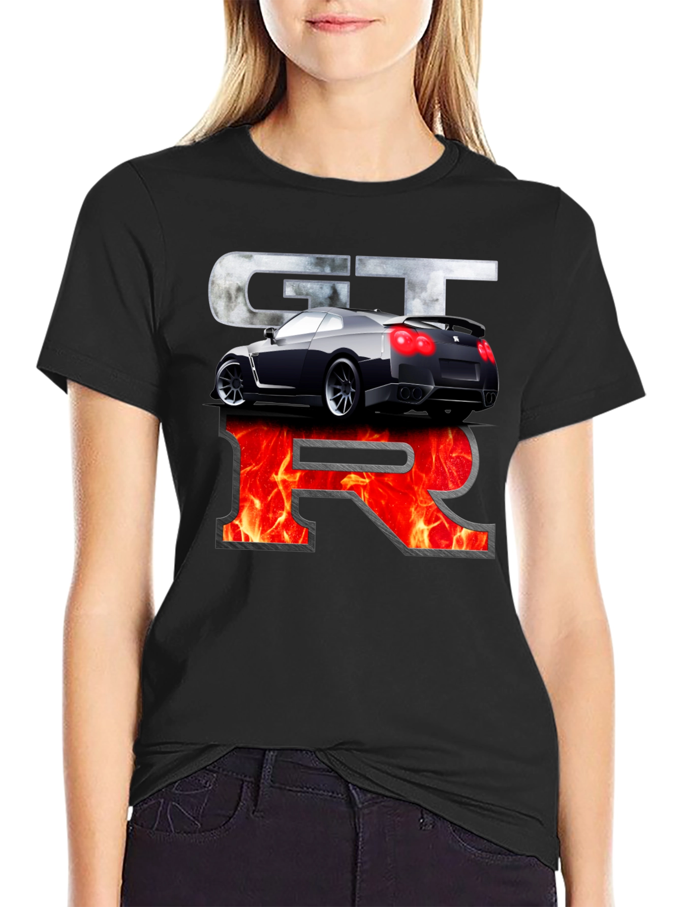 Nissan GTR Graphic Print Black T-Shirt