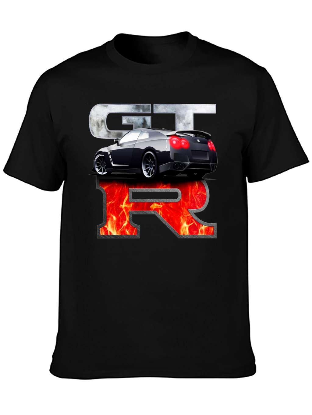 Nissan GTR Graphic Print Black T-Shirt