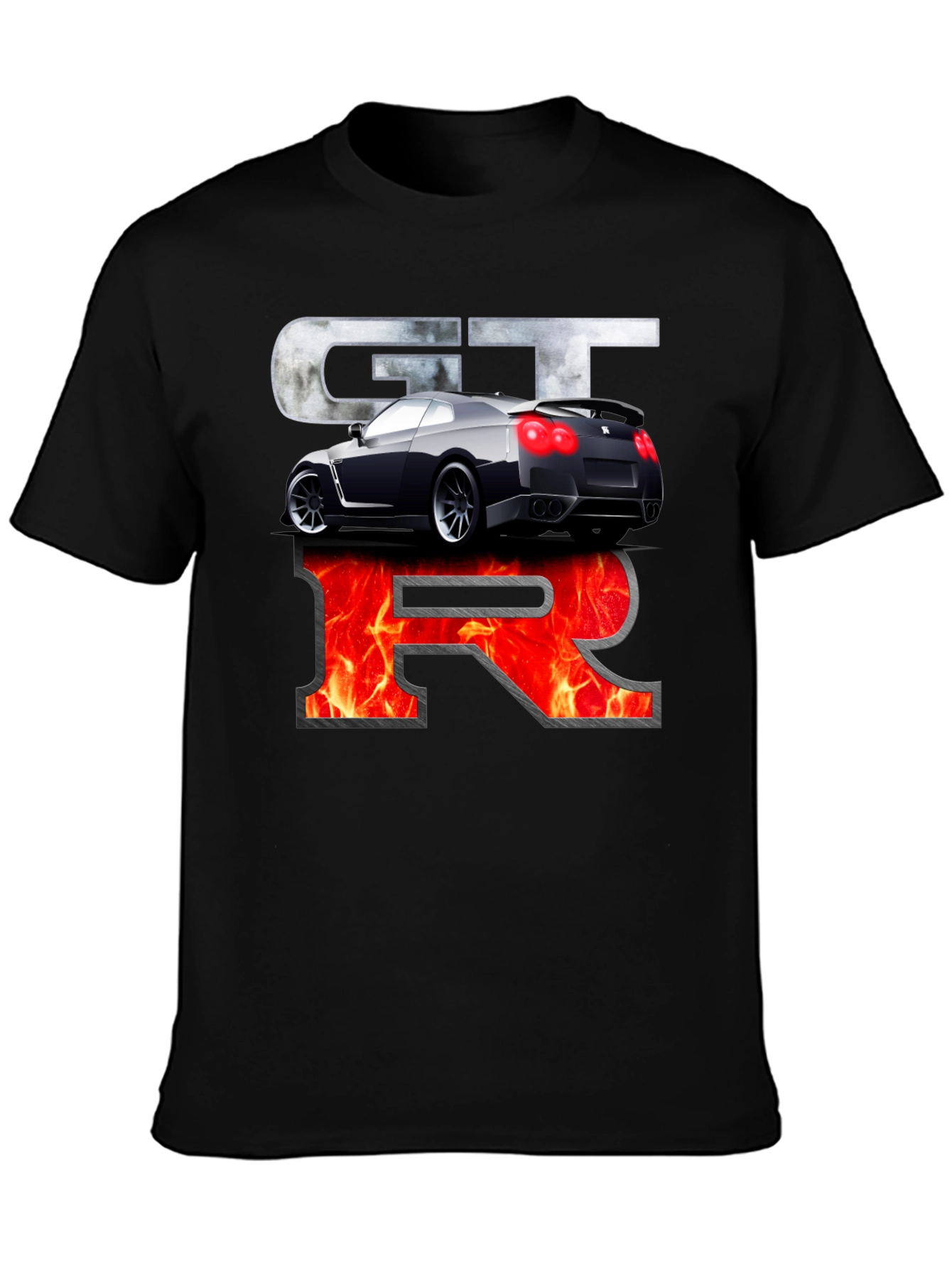 Nissan GTR Graphic Print Black T-Shirt
