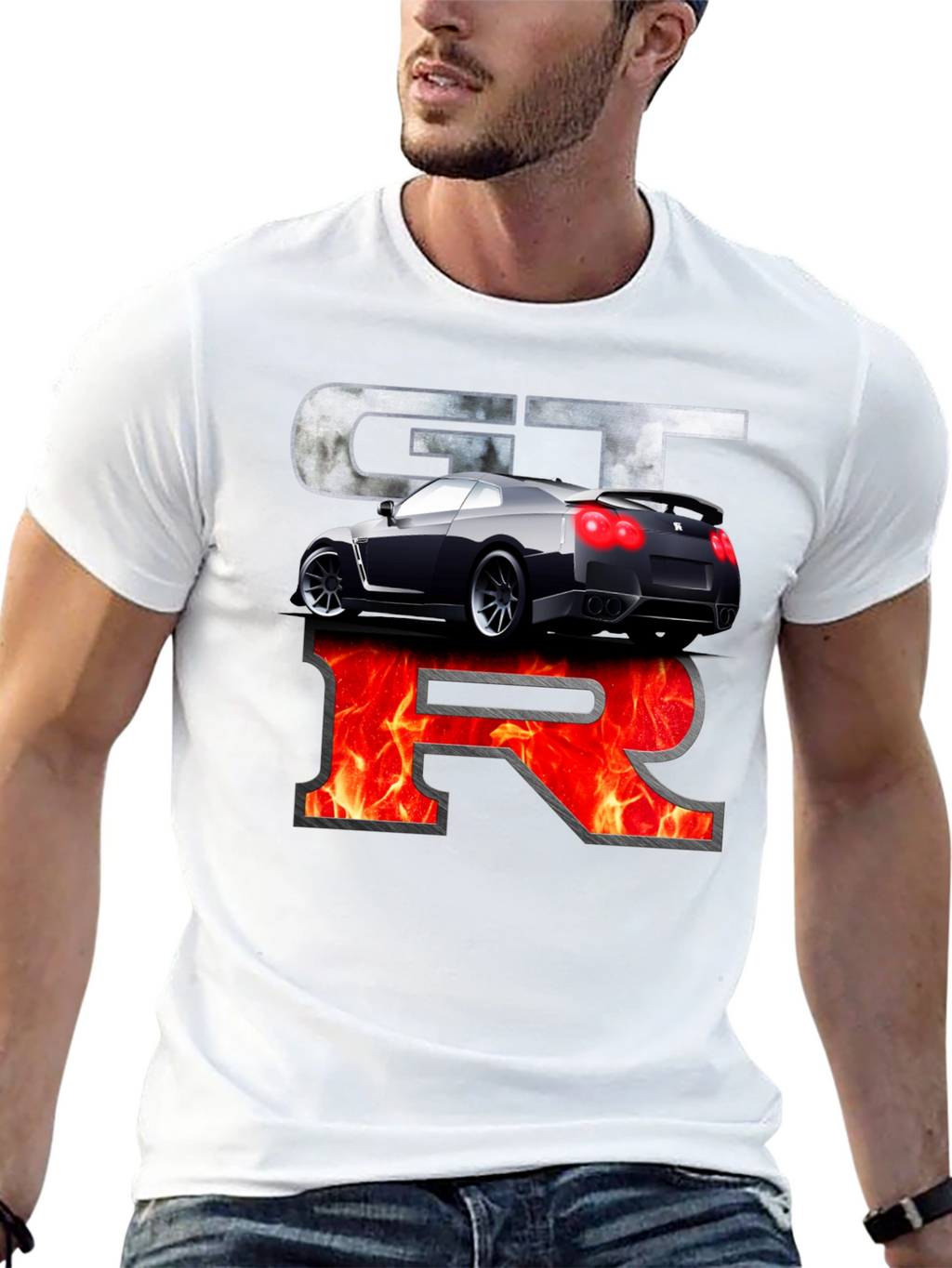 Nissan GTR Graphic Print Black T-Shirt