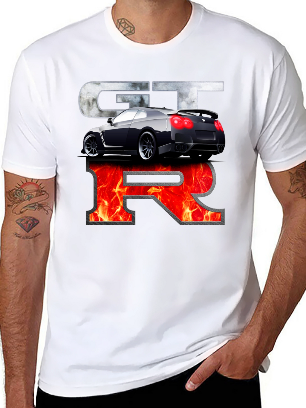 Nissan GTR Graphic Print Black T-Shirt