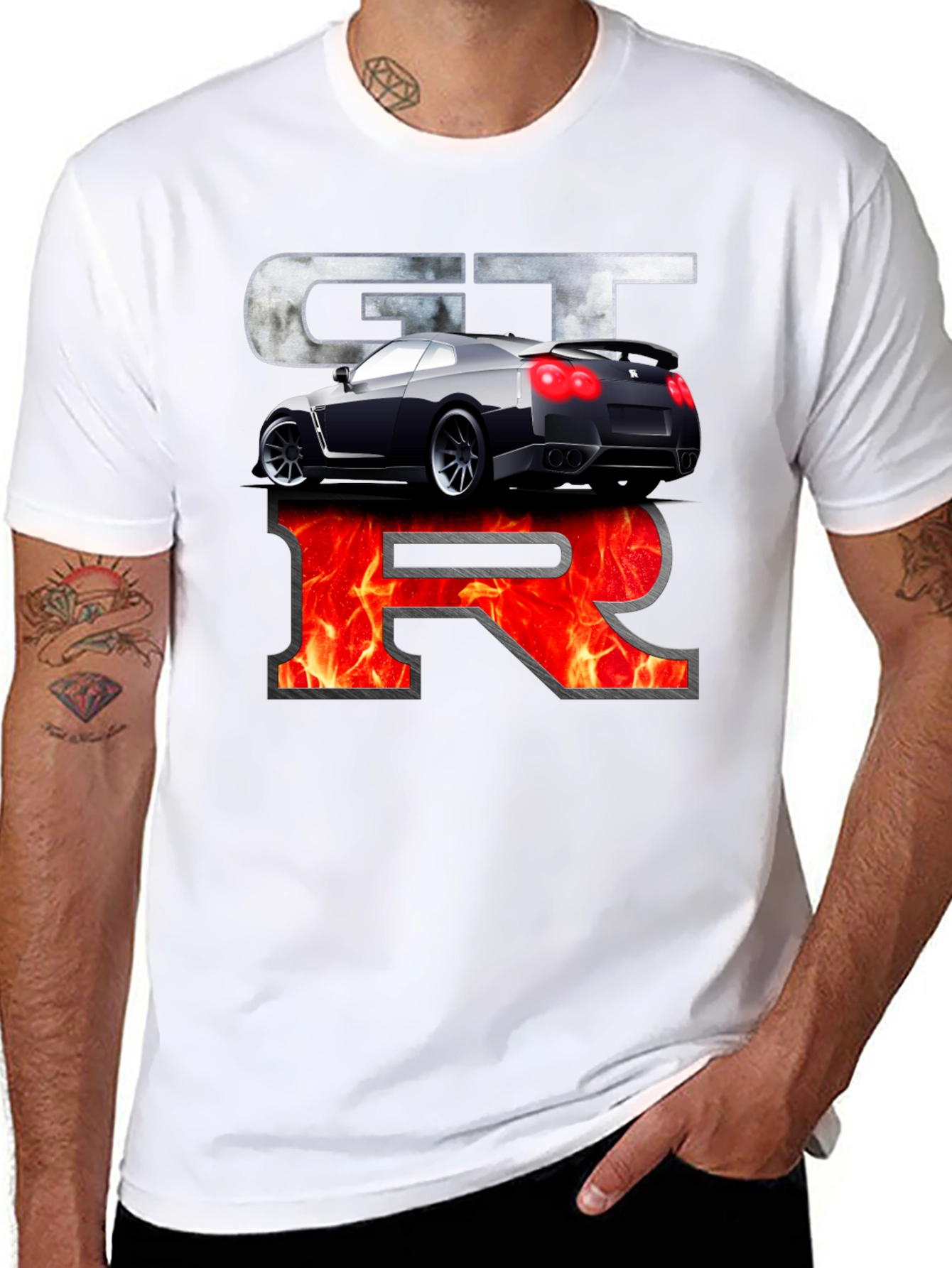Nissan GTR Graphic Print Black T-Shirt