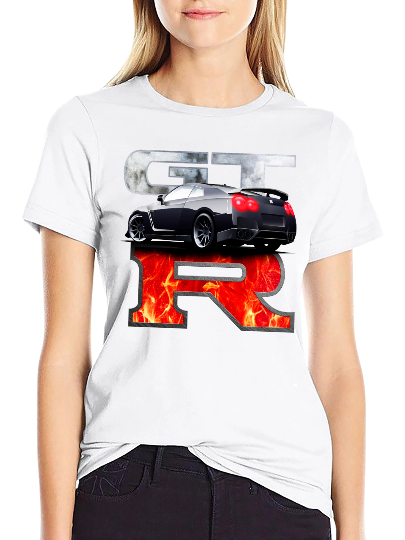 Nissan GTR Graphic Print Black T-Shirt