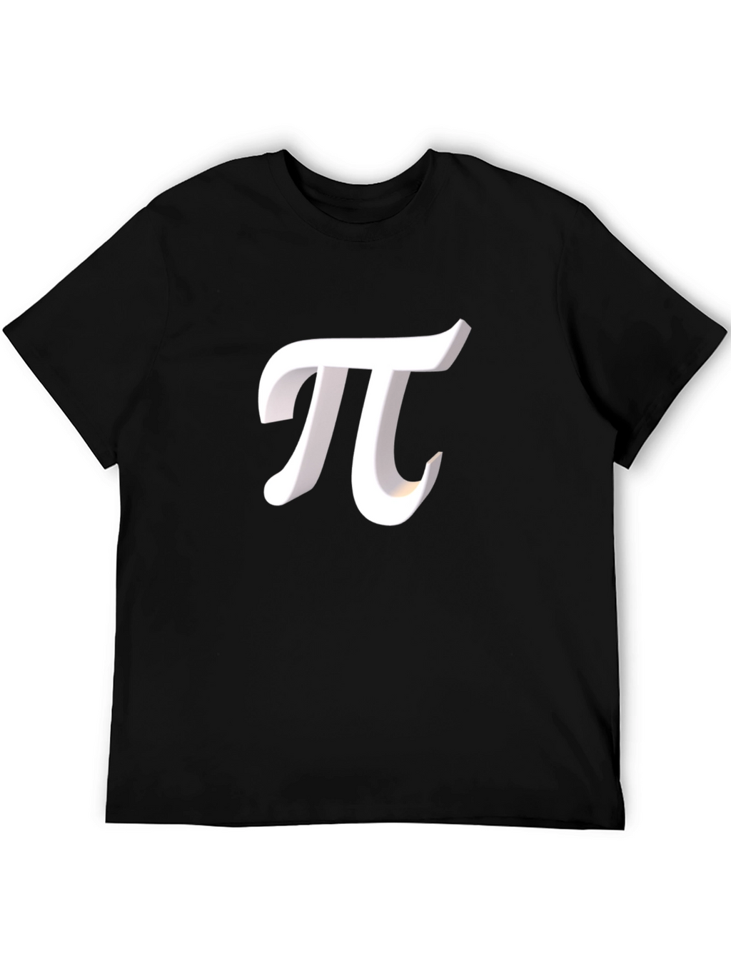 Pi Symbol Graphic Tee - Black Cotton Blend