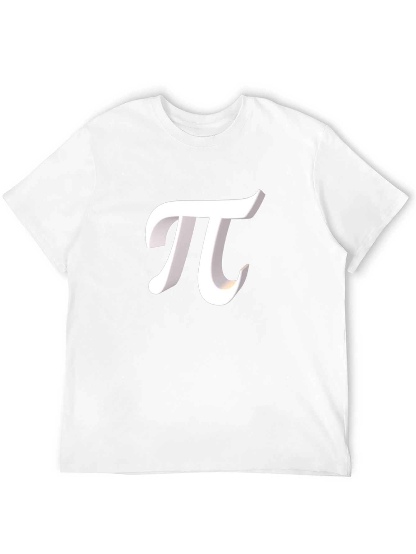 Pi Symbol Graphic Tee - Black Cotton Blend