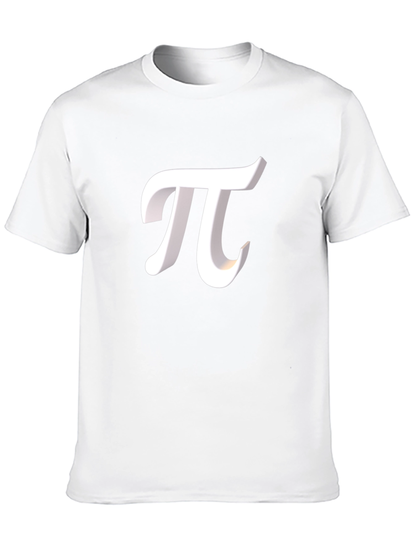 Pi Symbol Graphic Tee - Black Cotton Blend
