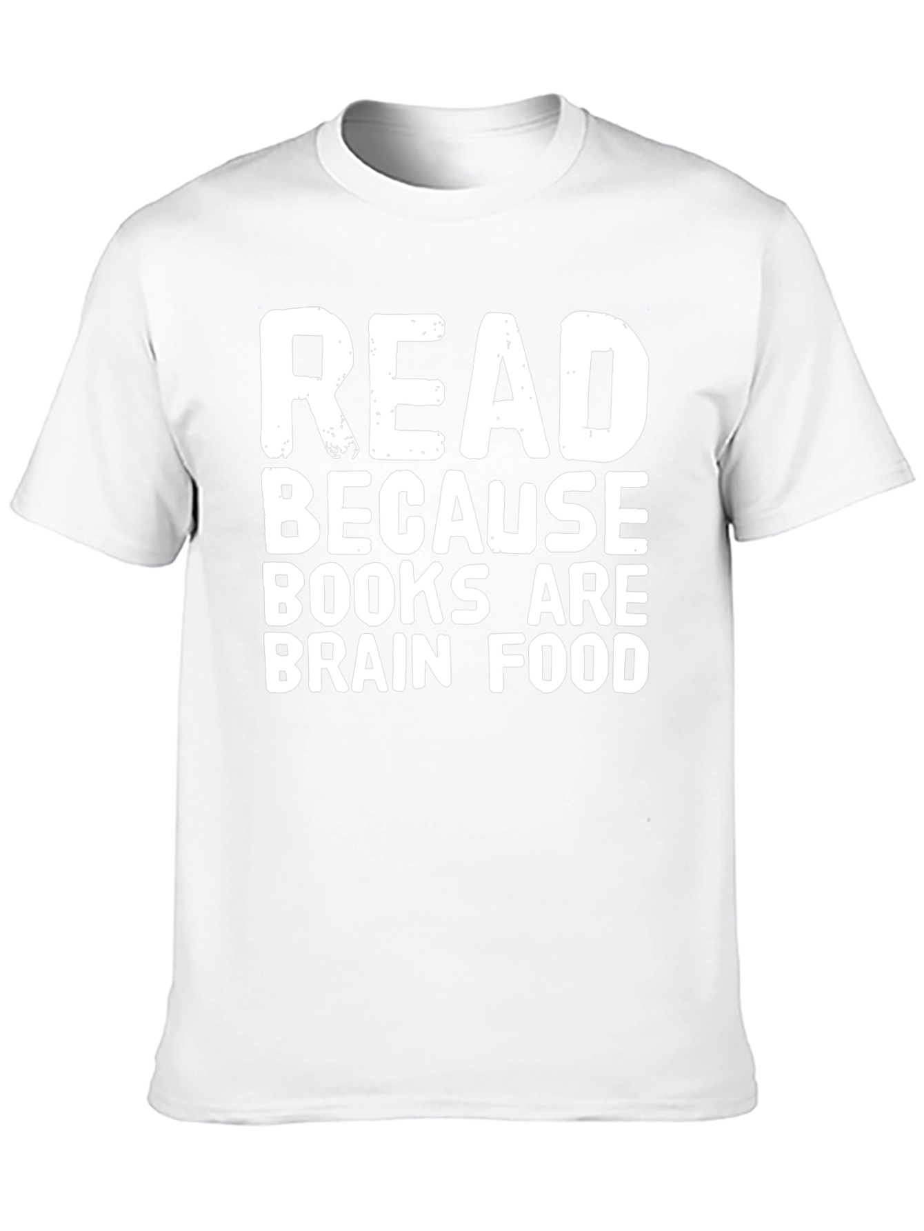 Read Because Books Are Brain Food Black Tee