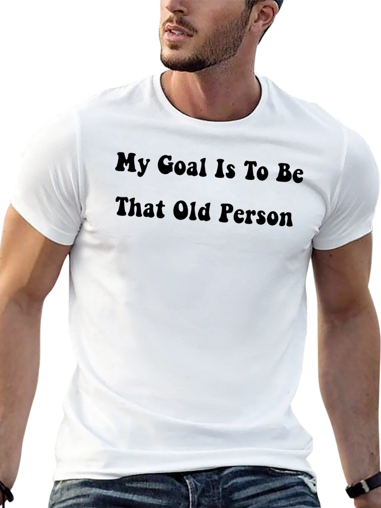 Funny My Goal Old Person Graphic Tee