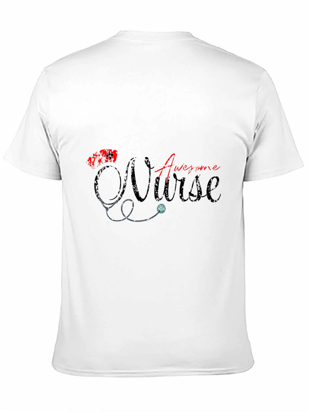 Awesome Nurse Graphic T-Shirt - Black