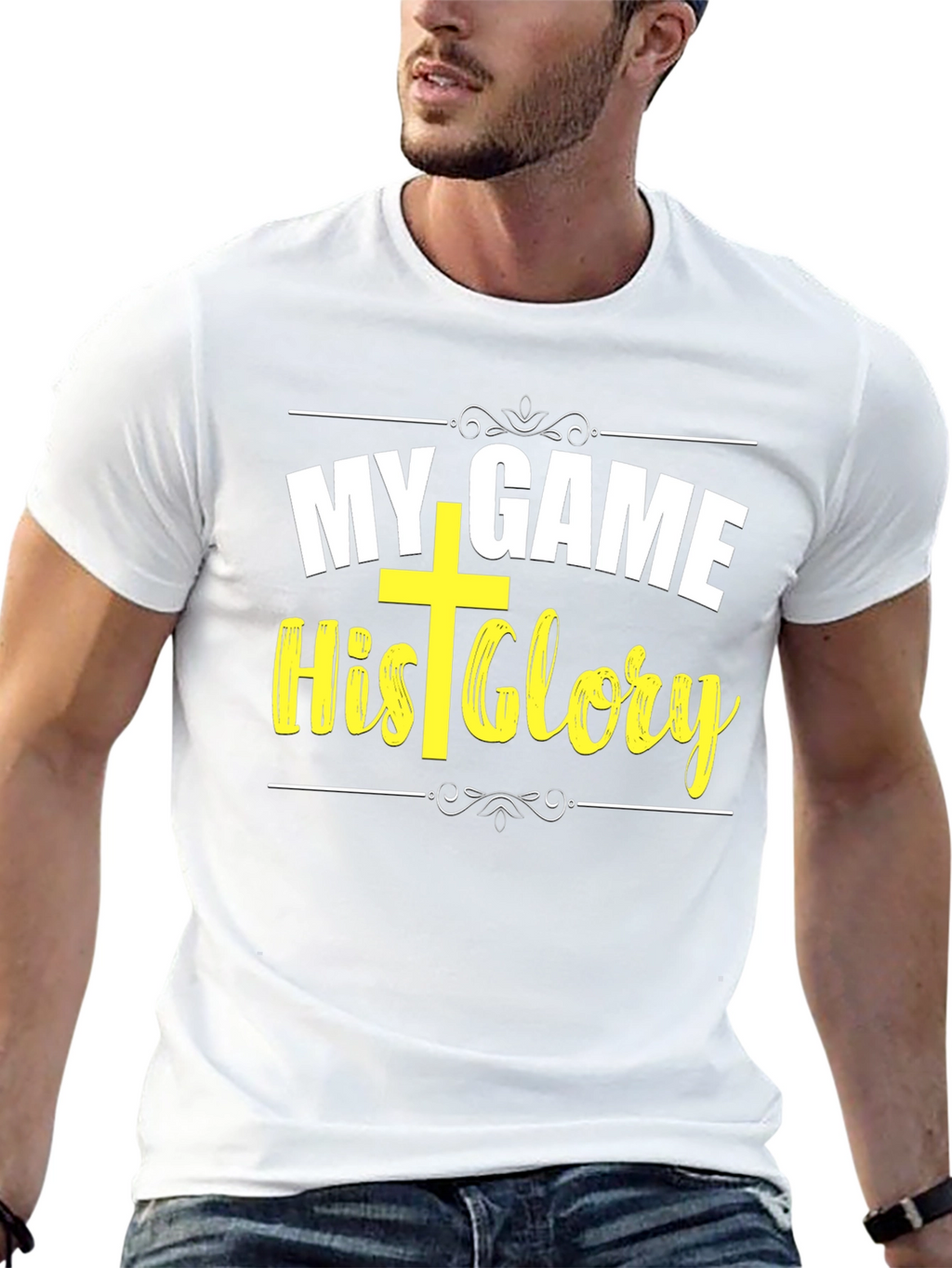 My Game His Glory Christian T-Shirt