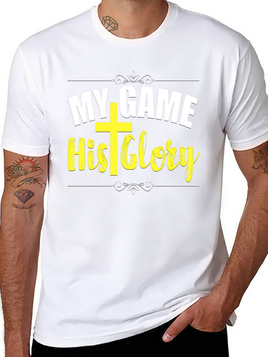 My Game His Glory Christian T-Shirt