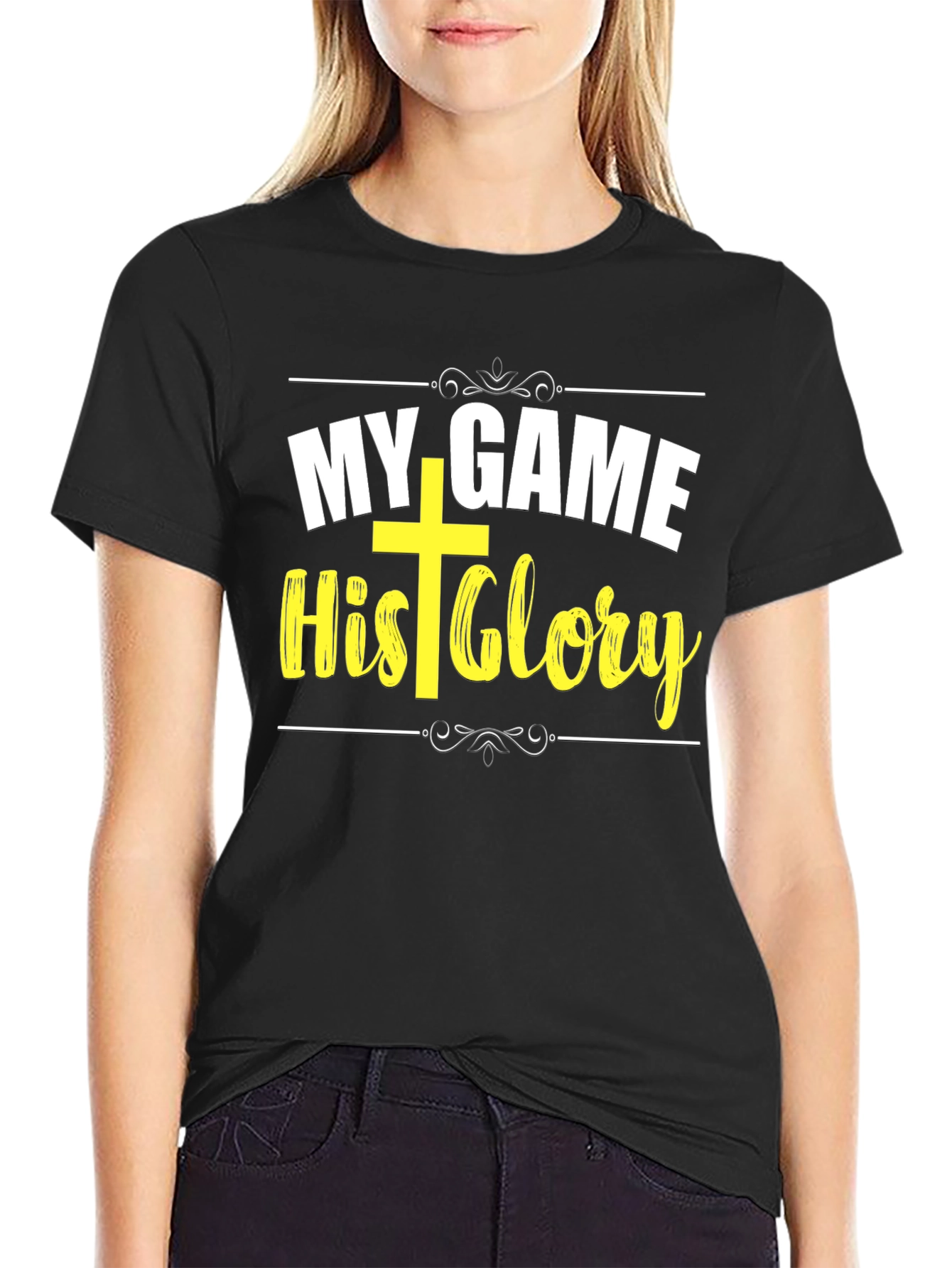 My Game His Glory Christian T-Shirt