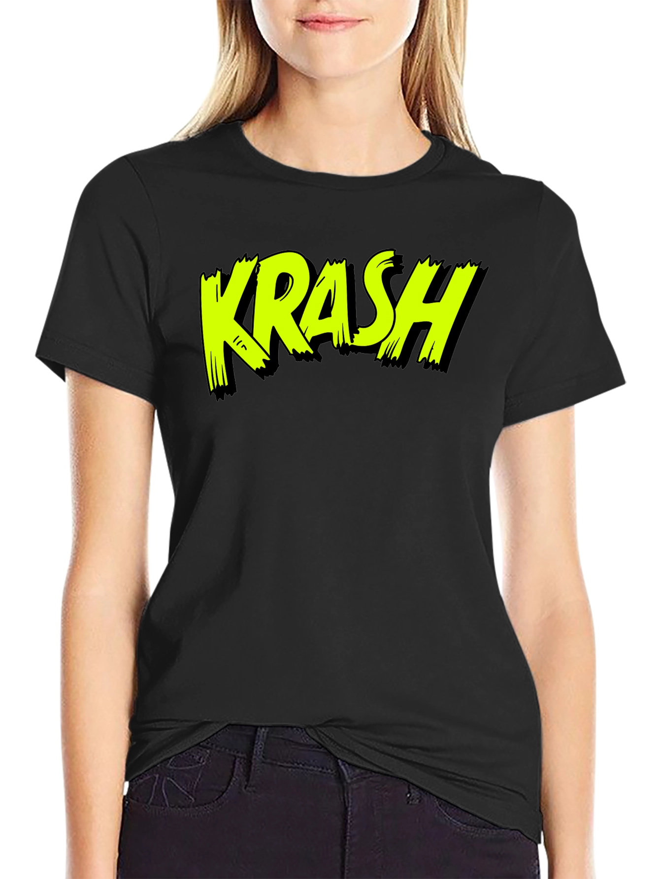 Krash Graphic Tee - Bold Neon Style