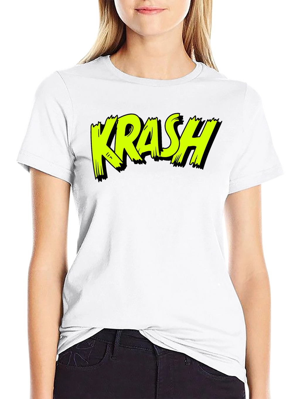 Krash Graphic Tee - Bold Neon Style
