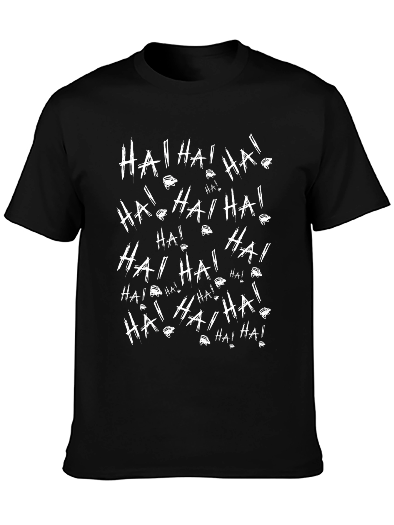 Joker HA! HA! Graphic Print Black T-Shirt
