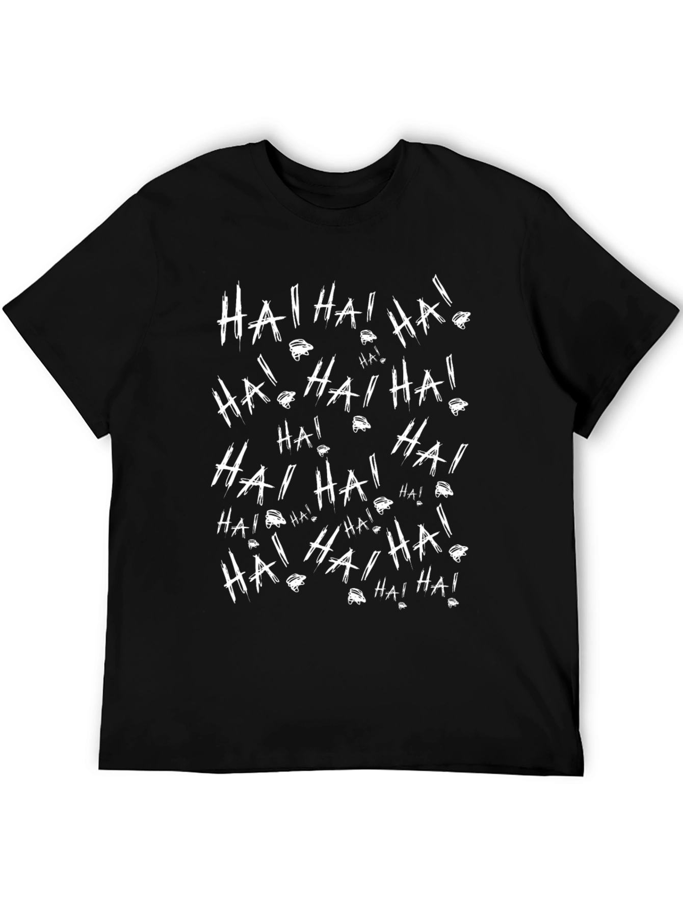 Joker HA! HA! Graphic Print Black T-Shirt
