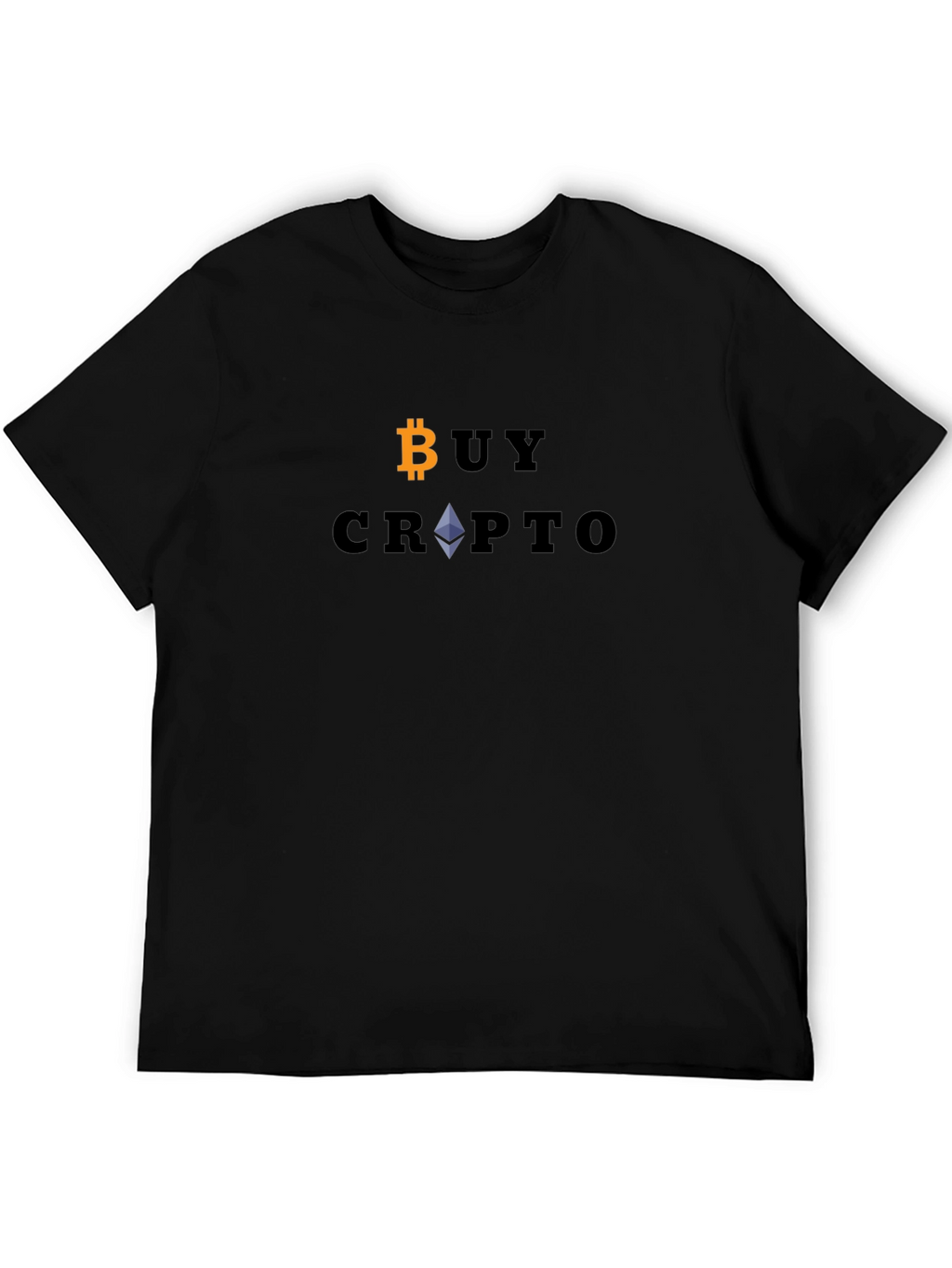 Buy Crypto Bitcoin Ethereum Black T-Shirt