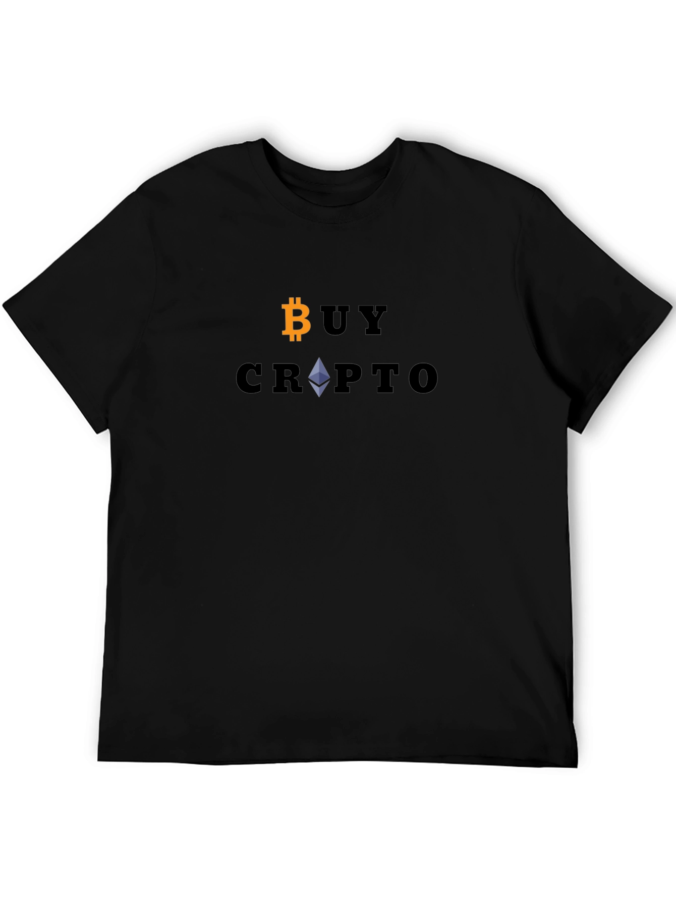 Buy Crypto Bitcoin Ethereum Black T-Shirt