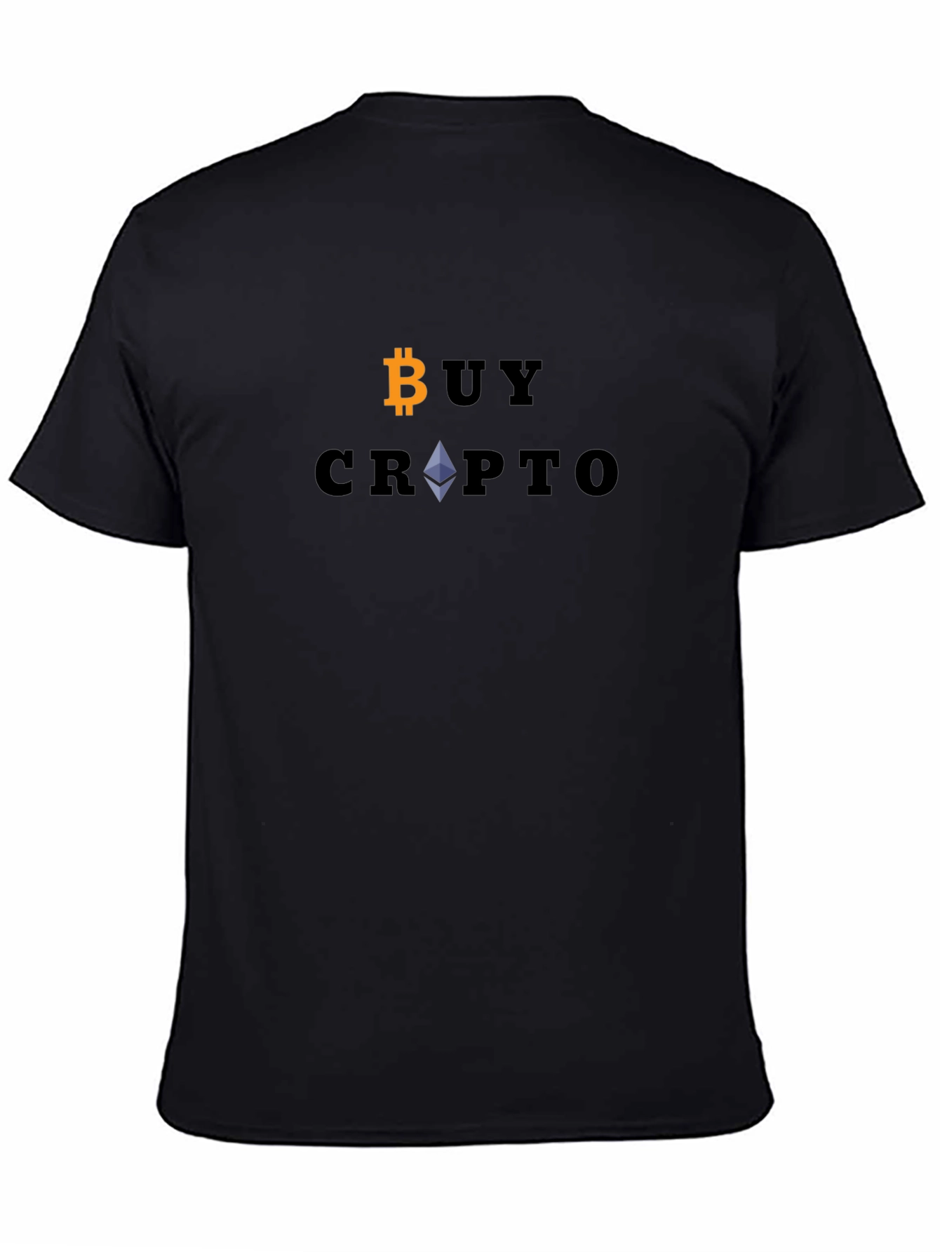 Buy Crypto Bitcoin Ethereum Black T-Shirt