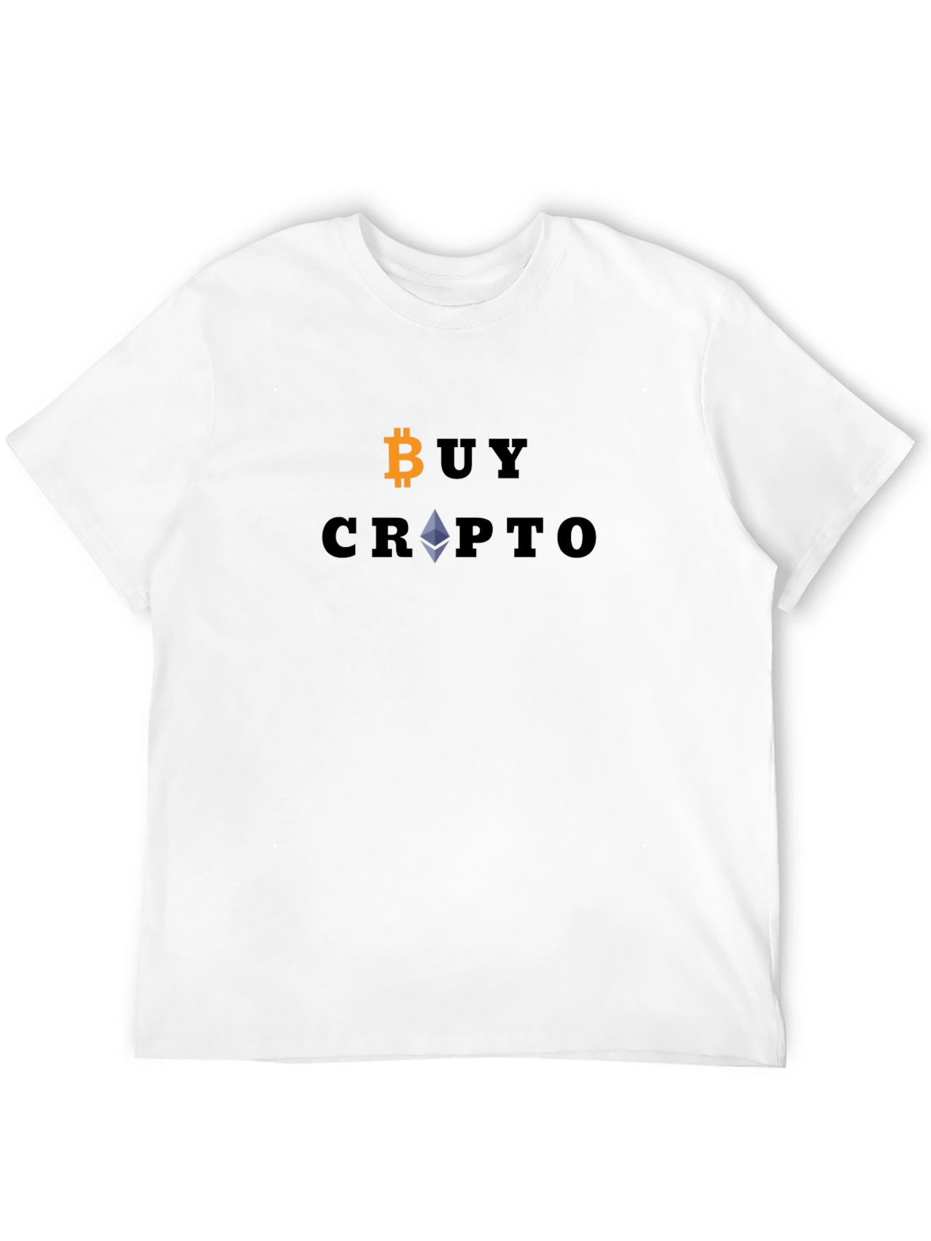 Buy Crypto Bitcoin Ethereum Black T-Shirt