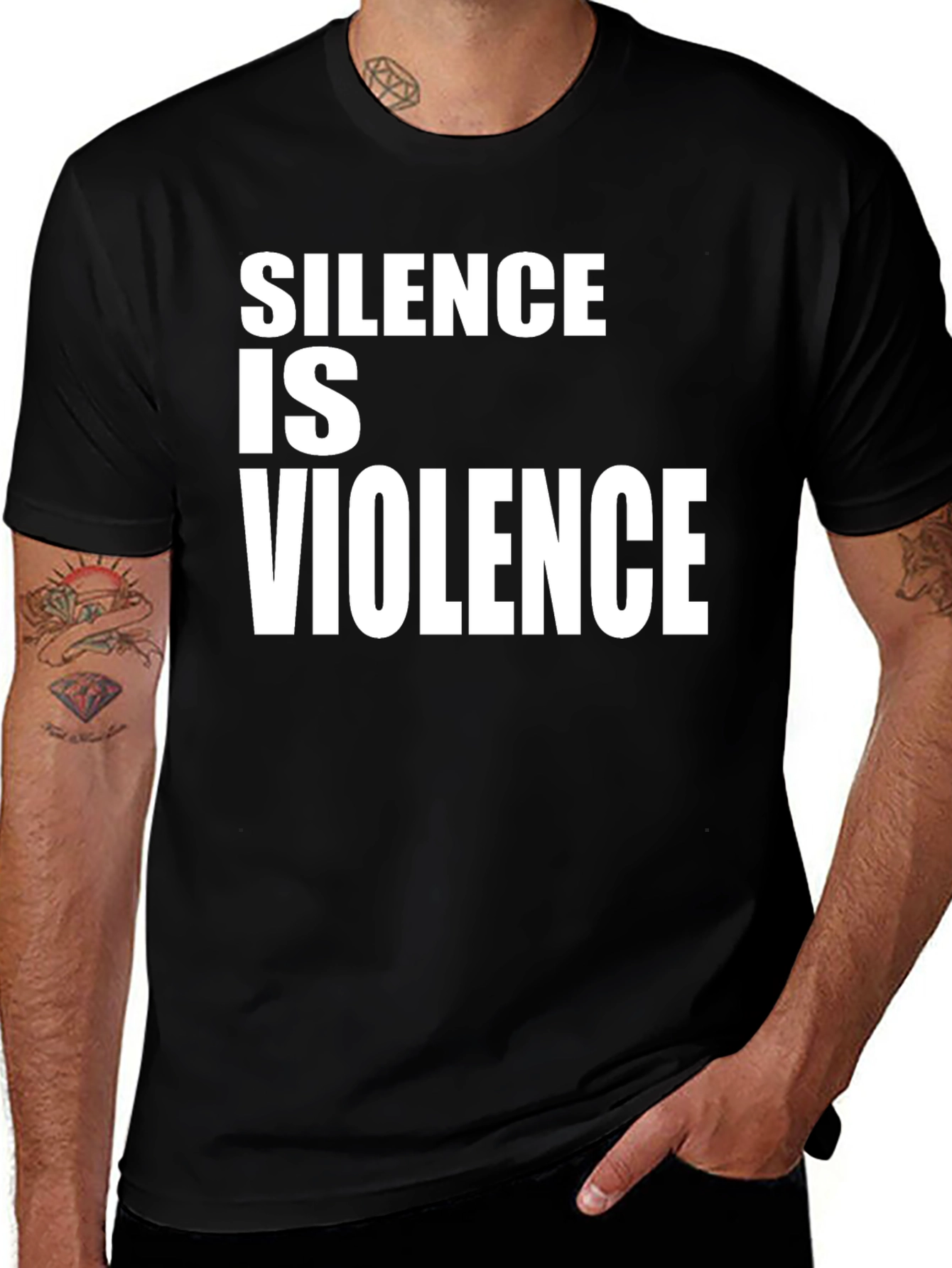 Silence Is Violence Statement Graphic Tee