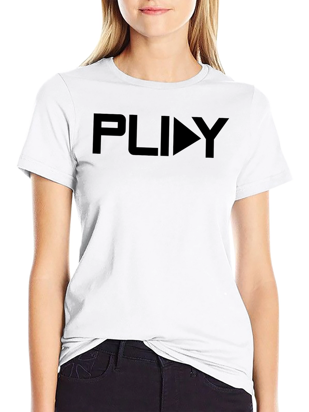 Mens Black PLAY Graphic Tee