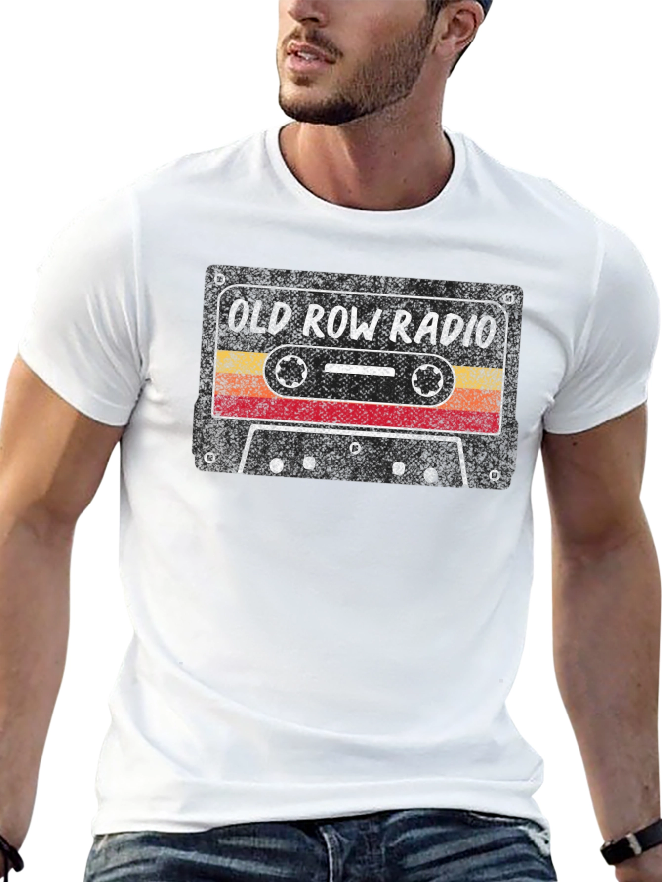 Vintage Old Row Radio Cassette Graphic T-Shirt