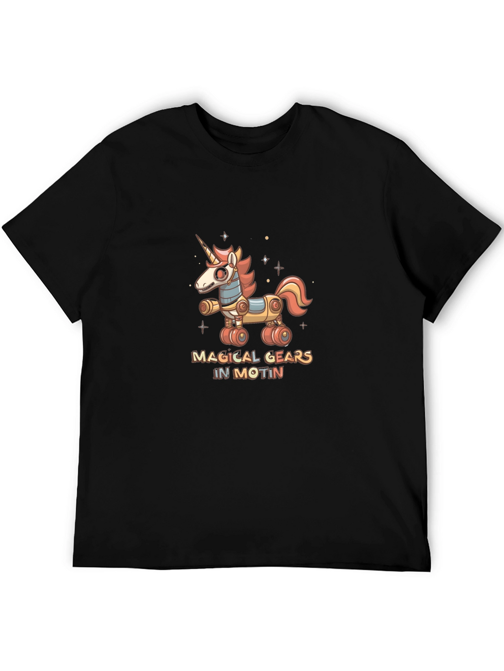 Magical Gears in Motion Unicorn T-Shirt