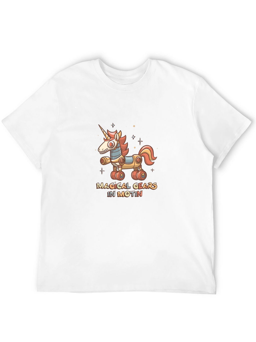Magical Gears in Motion Unicorn T-Shirt