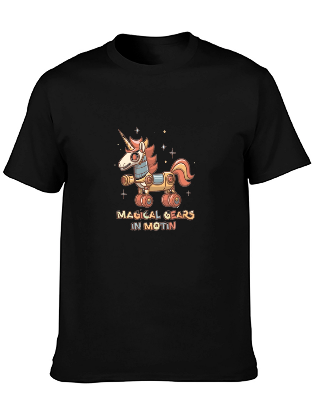 Magical Gears in Motion Unicorn T-Shirt