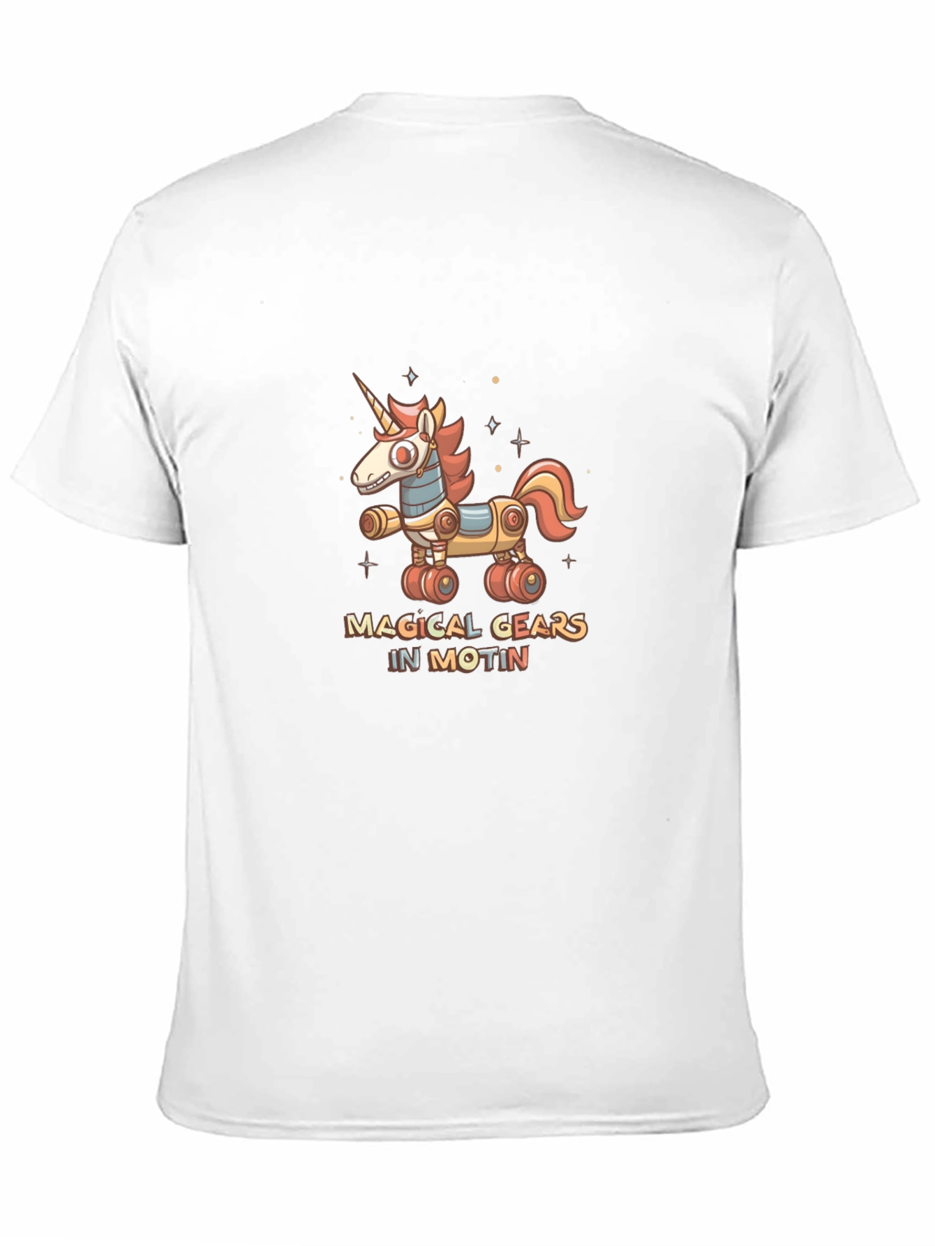 Magical Gears in Motion Unicorn T-Shirt