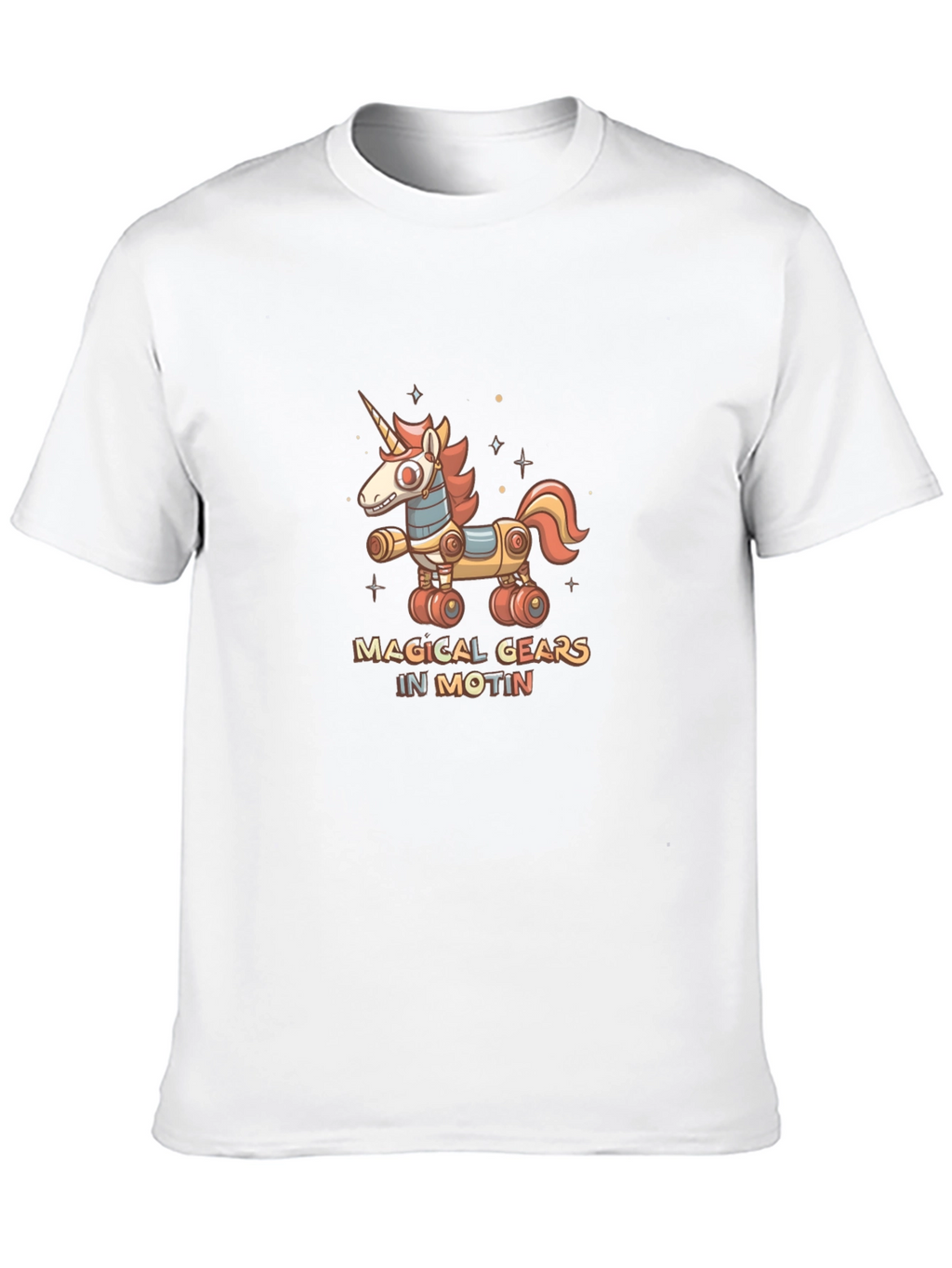Magical Gears in Motion Unicorn T-Shirt
