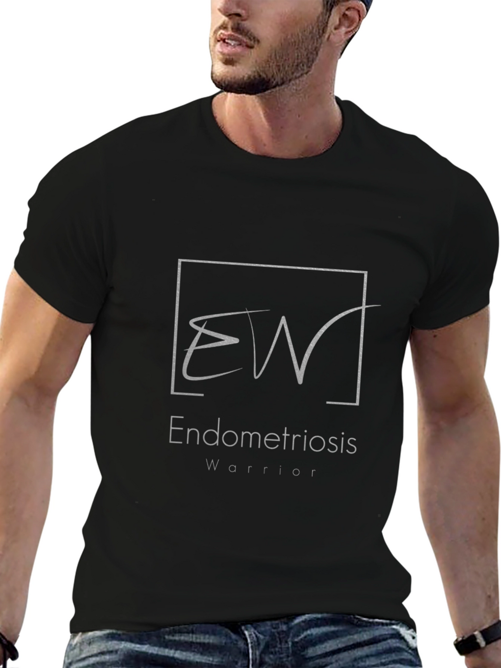 Endometriosis Warrior T-Shirt - Black Cotton Tee