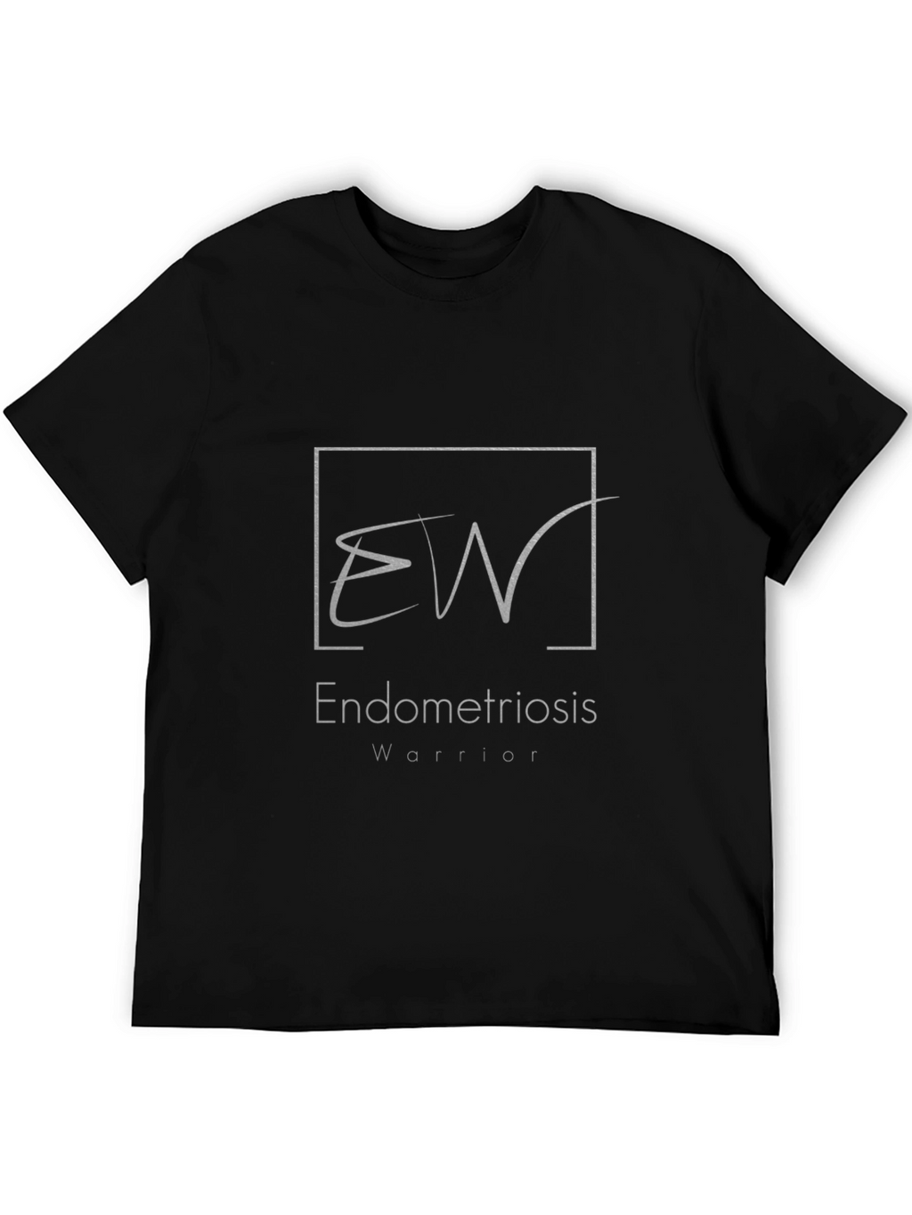 Endometriosis Warrior T-Shirt - Black Cotton Tee