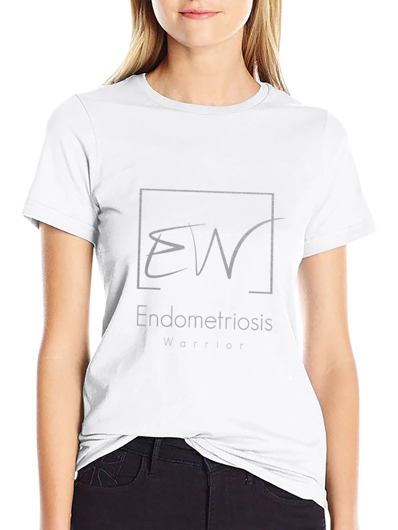 Endometriosis Warrior T-Shirt - Black Cotton Tee