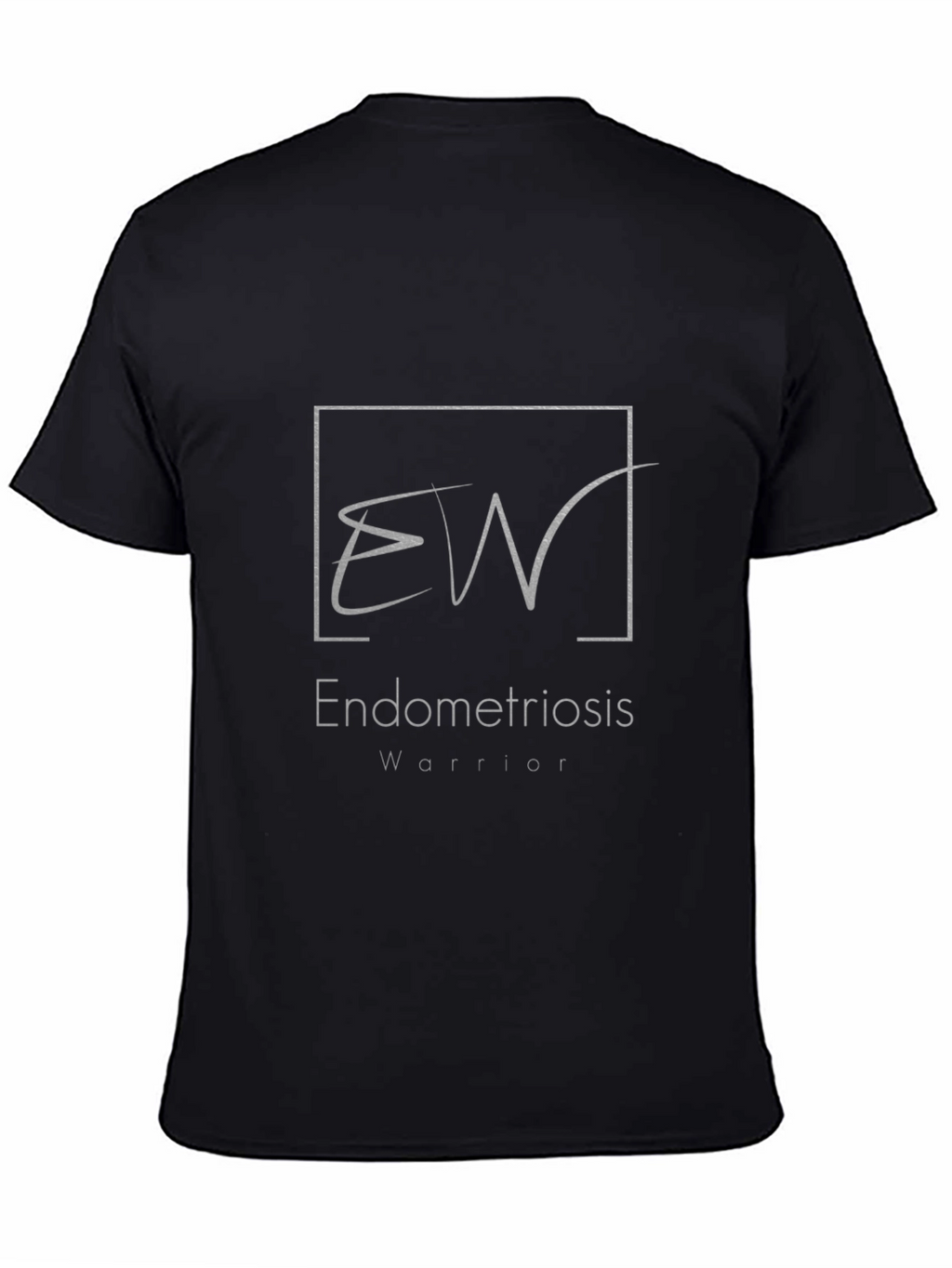 Endometriosis Warrior T-Shirt - Black Cotton Tee