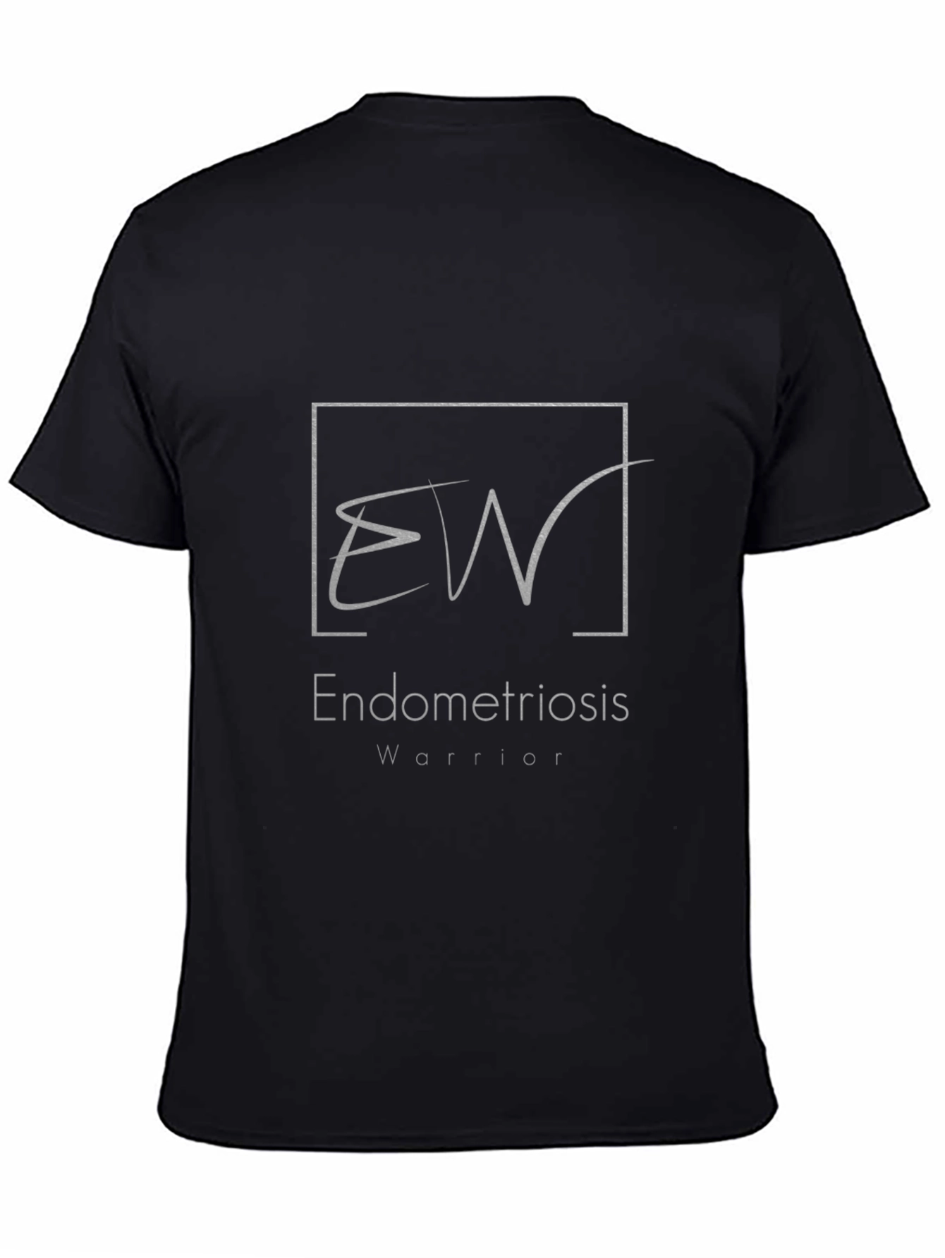 Endometriosis Warrior T-Shirt - Black Cotton Tee