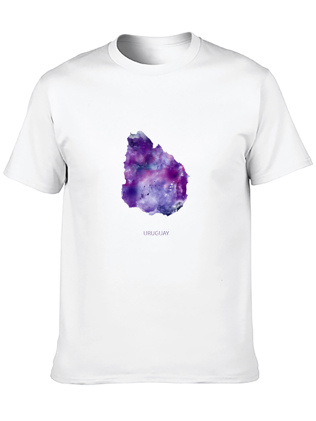 Uruguay Galaxy Map T-Shirt - Black