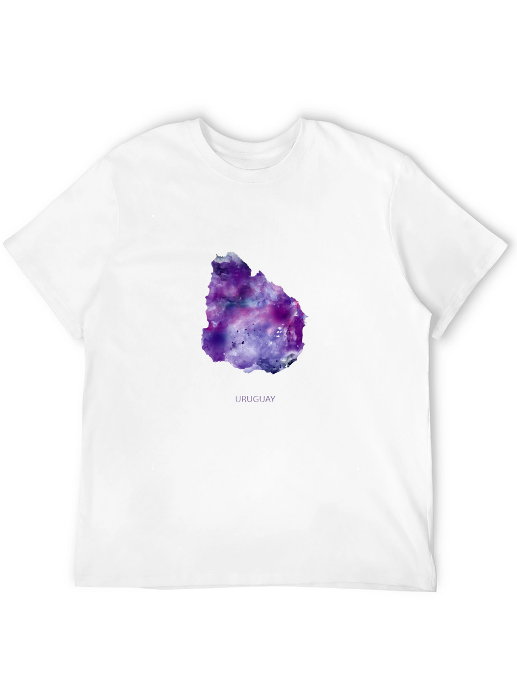 Uruguay Galaxy Map T-Shirt - Black