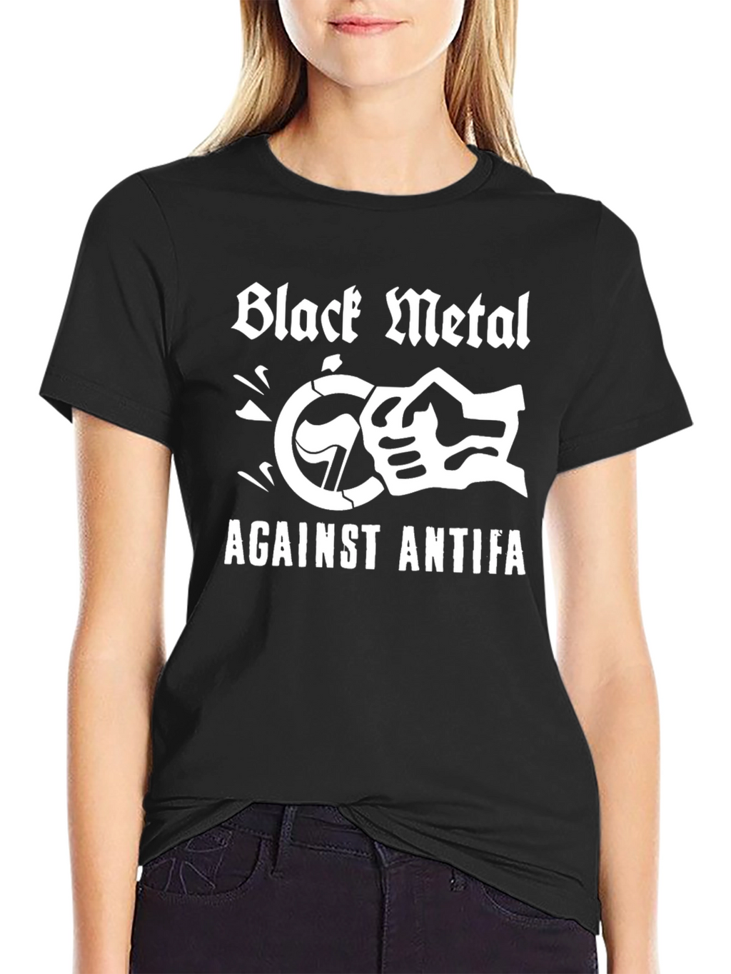 Black Metal Against Antifa T-Shirt