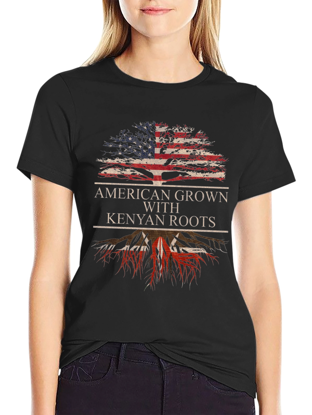 American Grown with Kenyan Roots T-Shirt
