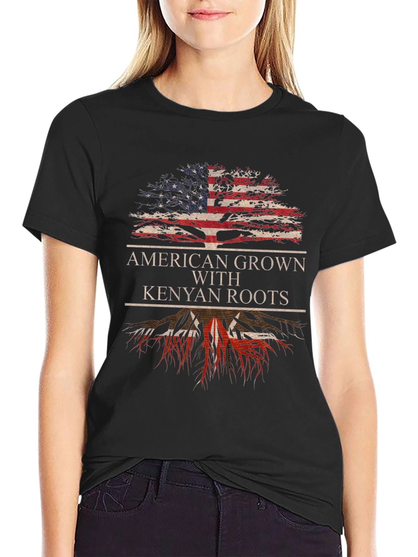 American Grown with Kenyan Roots T-Shirt