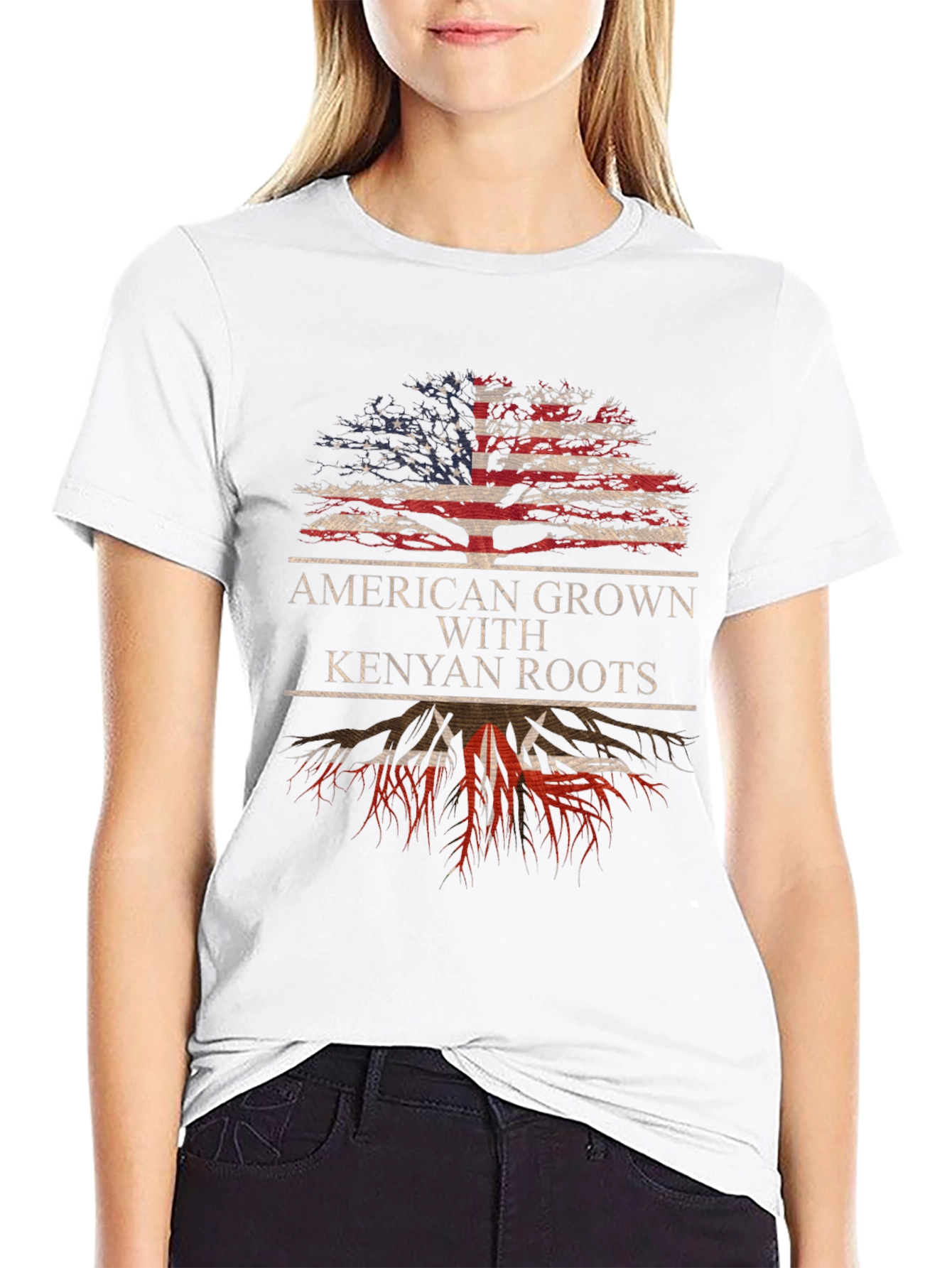American Grown with Kenyan Roots T-Shirt