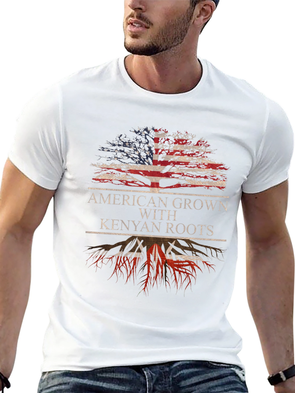 American Grown with Kenyan Roots T-Shirt