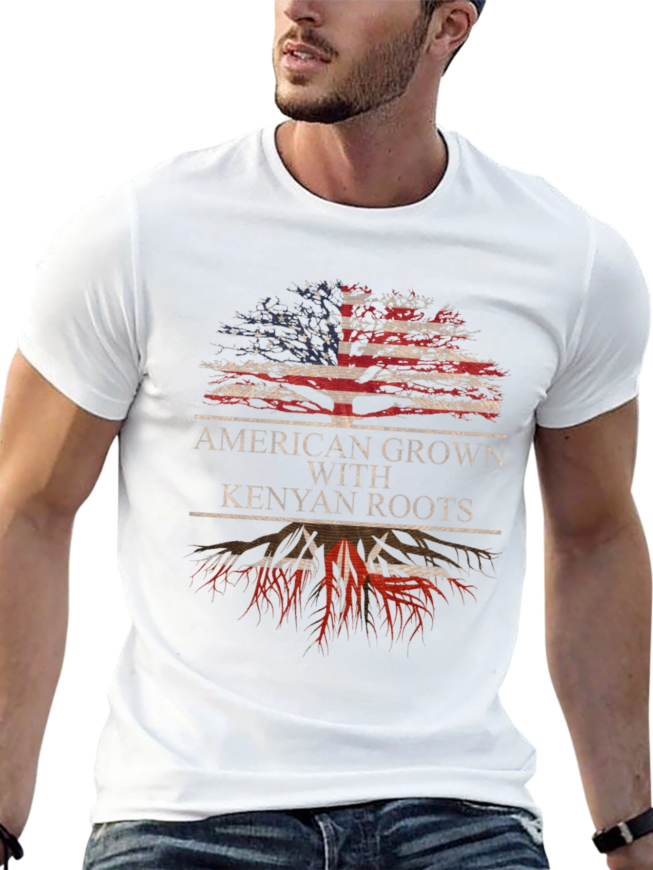 American Grown with Kenyan Roots T-Shirt